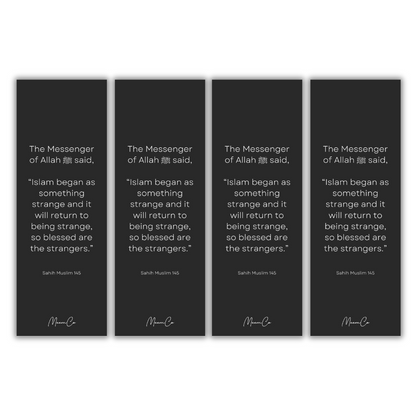 Pack of 4: Ghuraba Hadith Bookmark